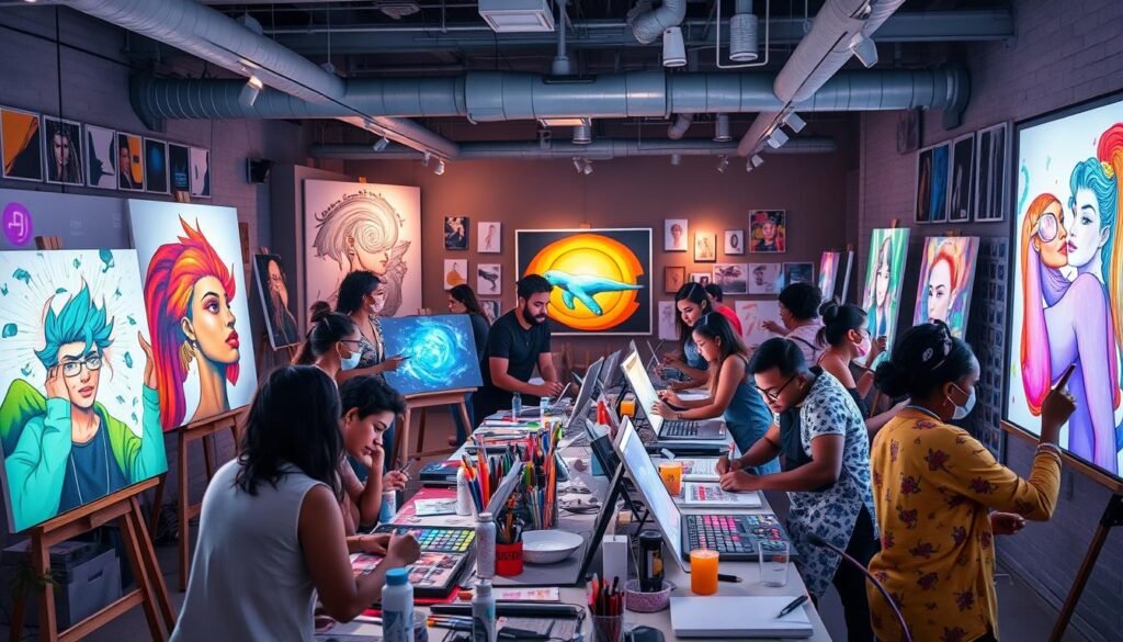 AI art community support