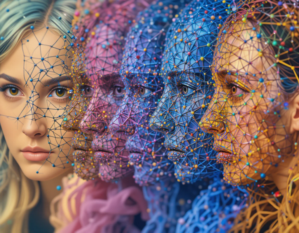"Diagram showing how GANs generate realistic deepfakes."