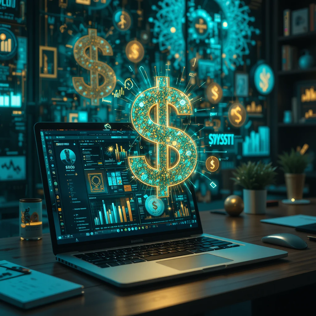 Content creator earning money by selling AI prompts online