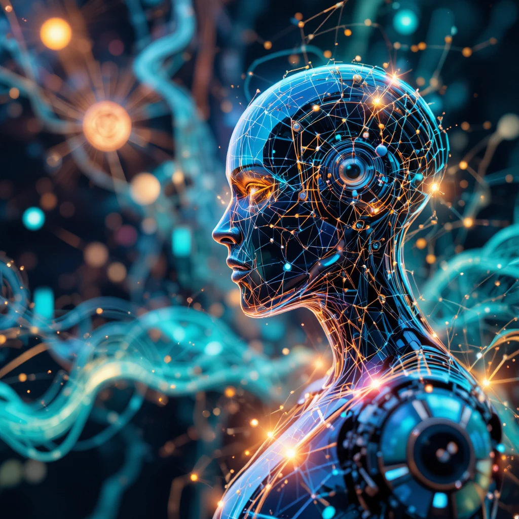 I automation visual, smart agents, futuristic tech, business graphics, workflow automation
