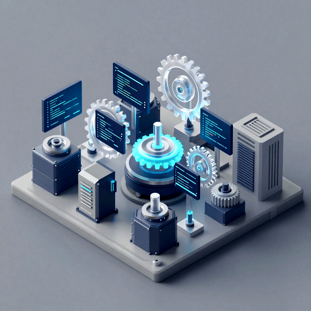 Conceptual diagram of an automated SEO synthesis engine