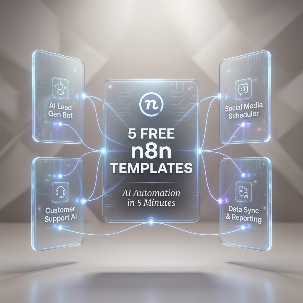 5 Free n8n Templates: Build an AI Automation in 5 Minutes